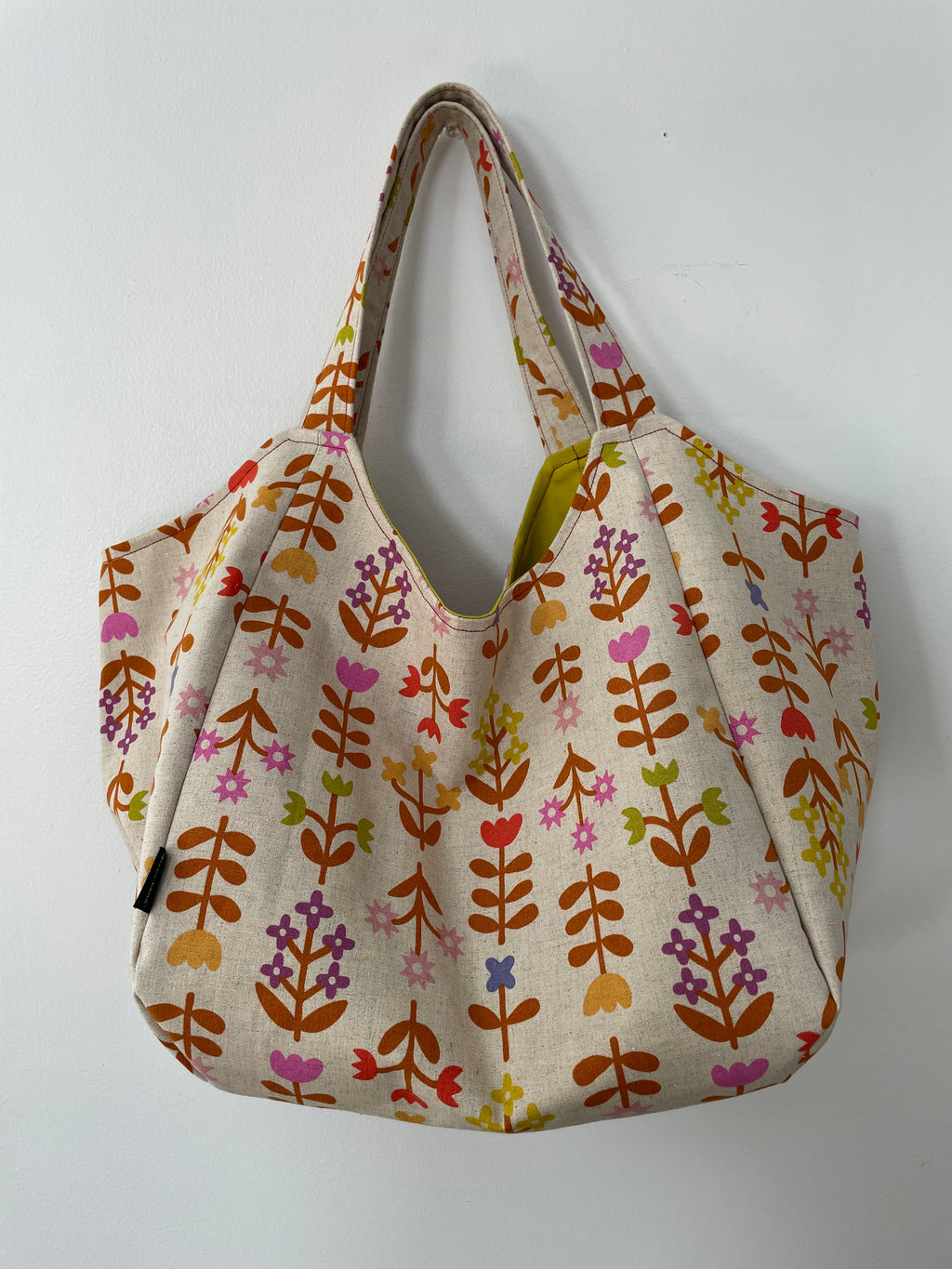 Market Tote - Floral Folk Print