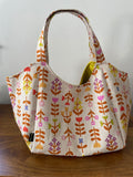 Market Tote - Floral Folk Print