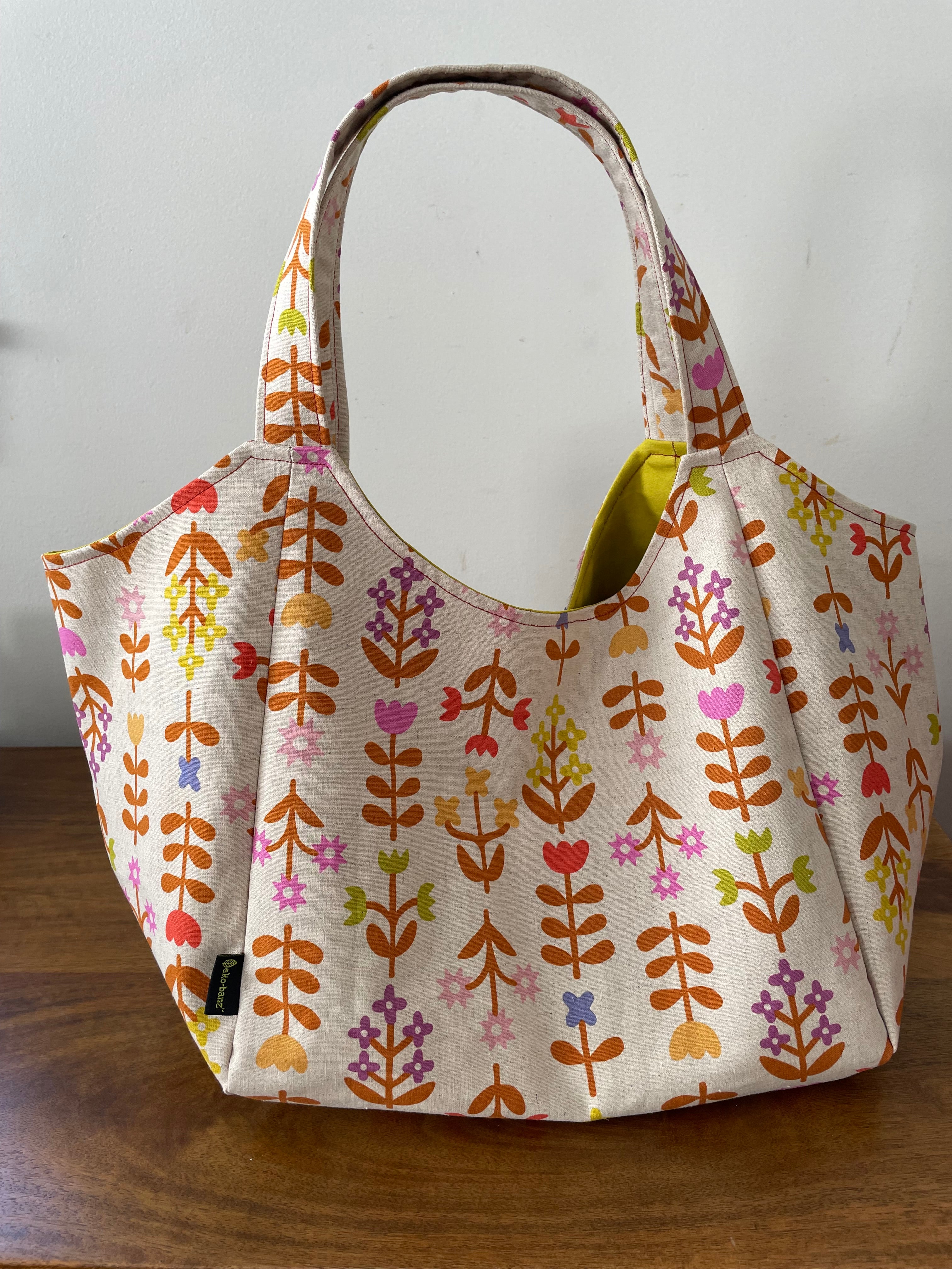 Market Tote - Floral Folk Print
