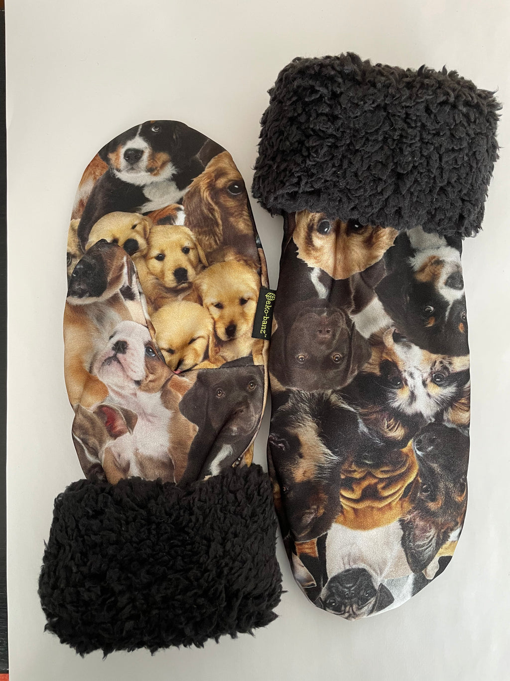 Patterned Mitts - Doggy Print