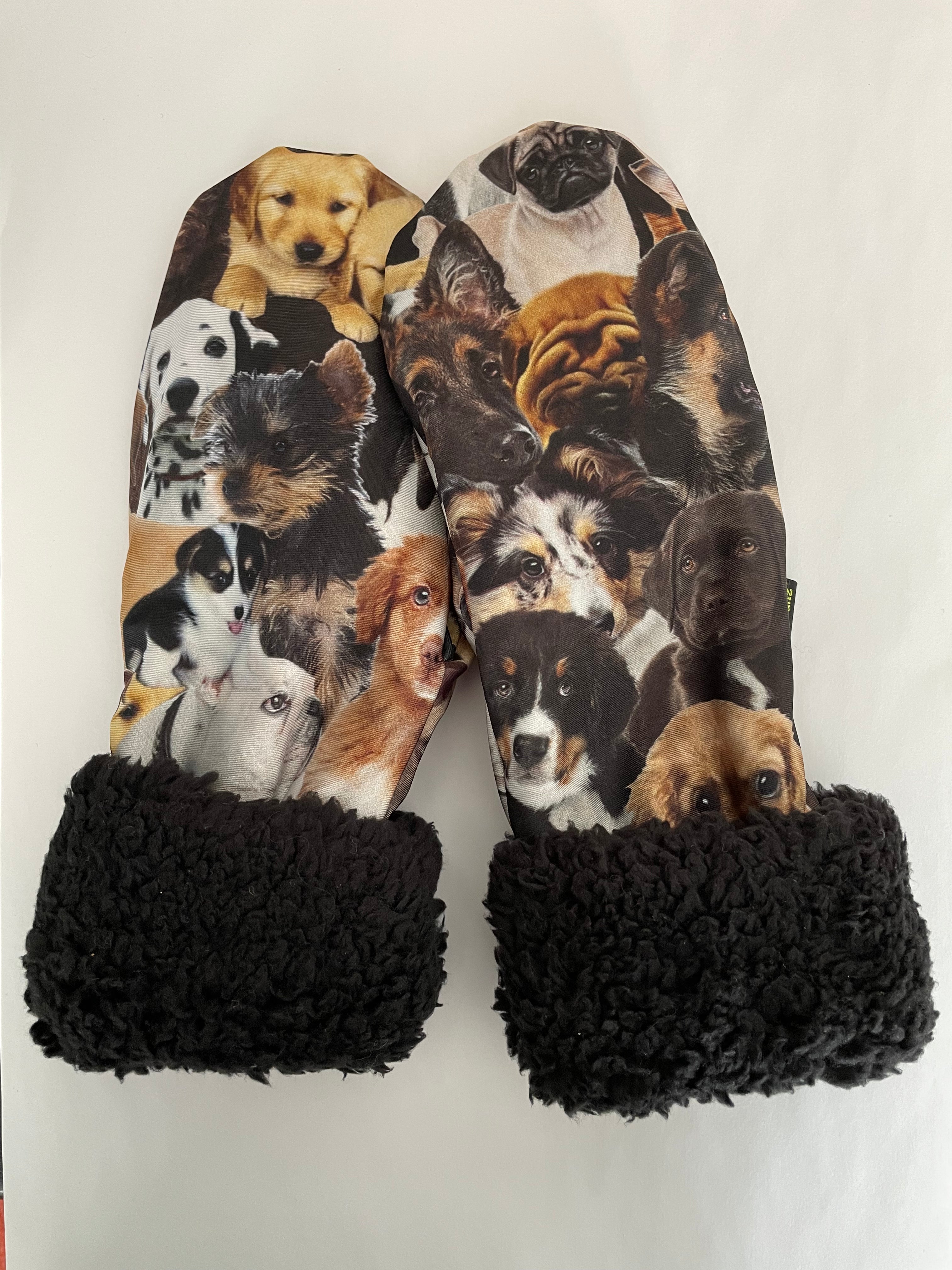 Patterned Mitts - Doggy Print
