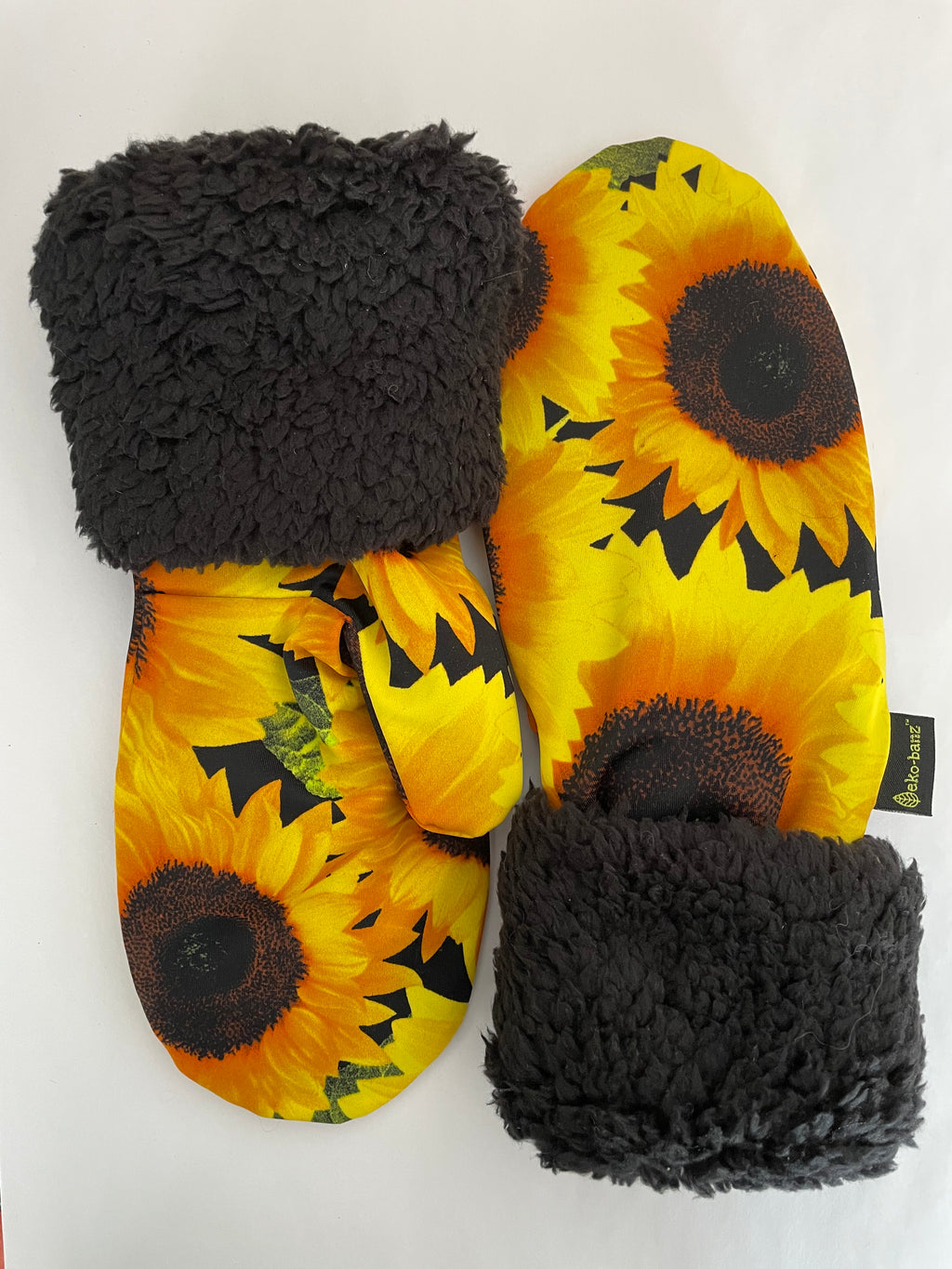 Patterned Mitts - Sunflowers
