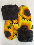 Patterned Mitts - Sunflowers