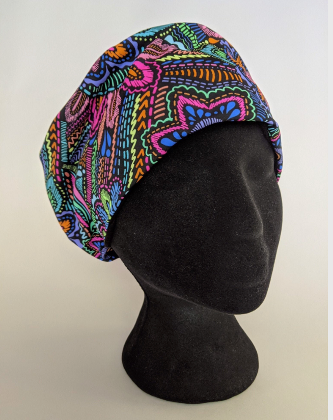 Euro Cap - Multicolored GeoFloral