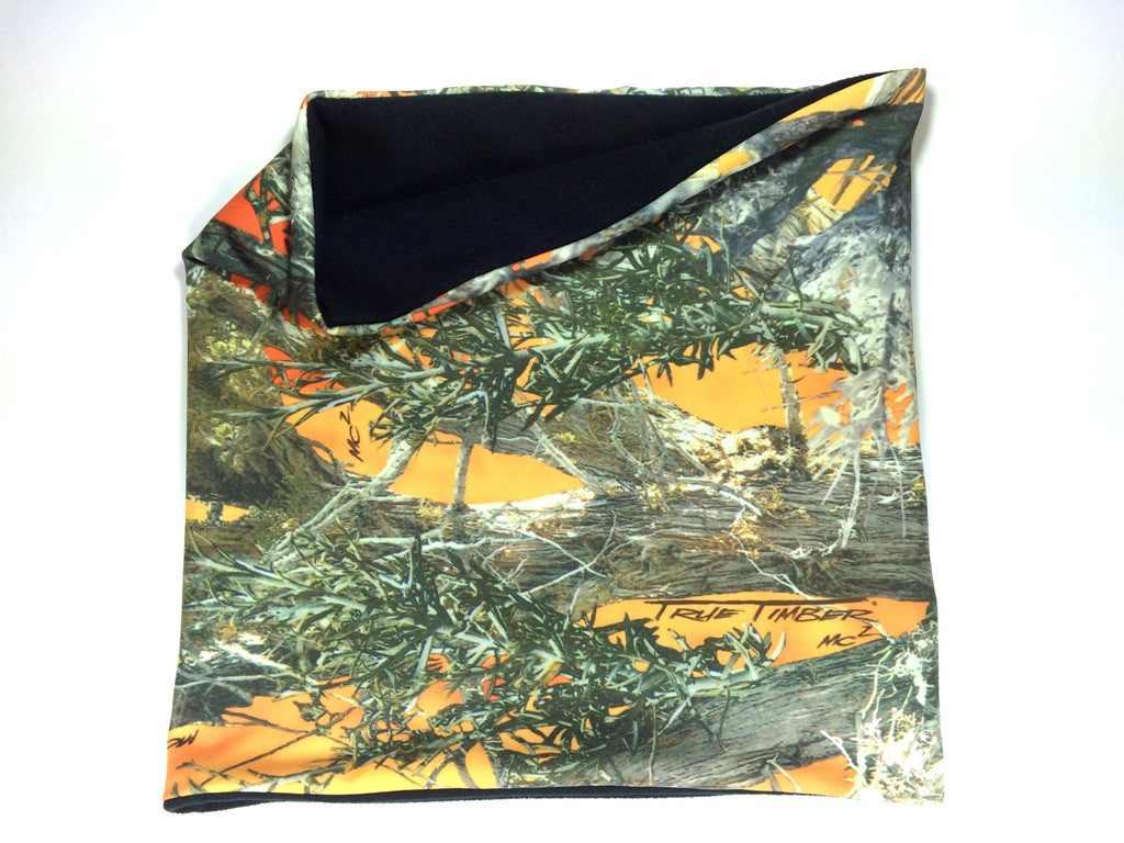 Camo Print Neck Warmers: Pink, Orange, Brown