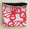 Raspberry Butterfly Print Neck Warmer
