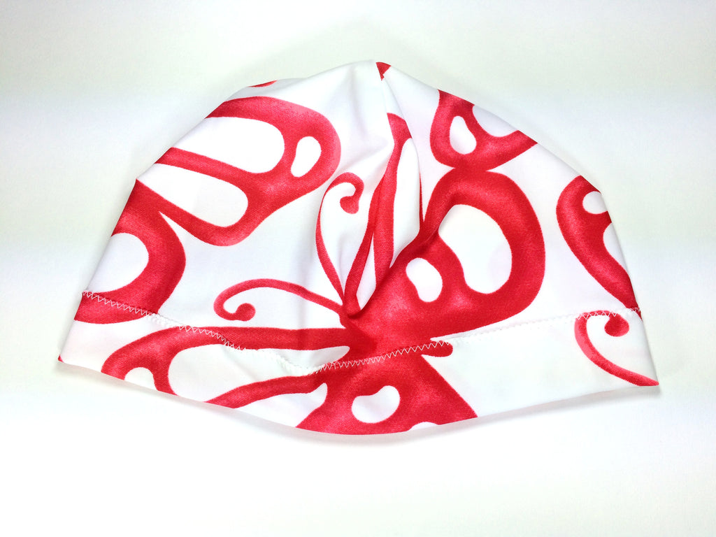 Raspberry Butterfly Print Hat