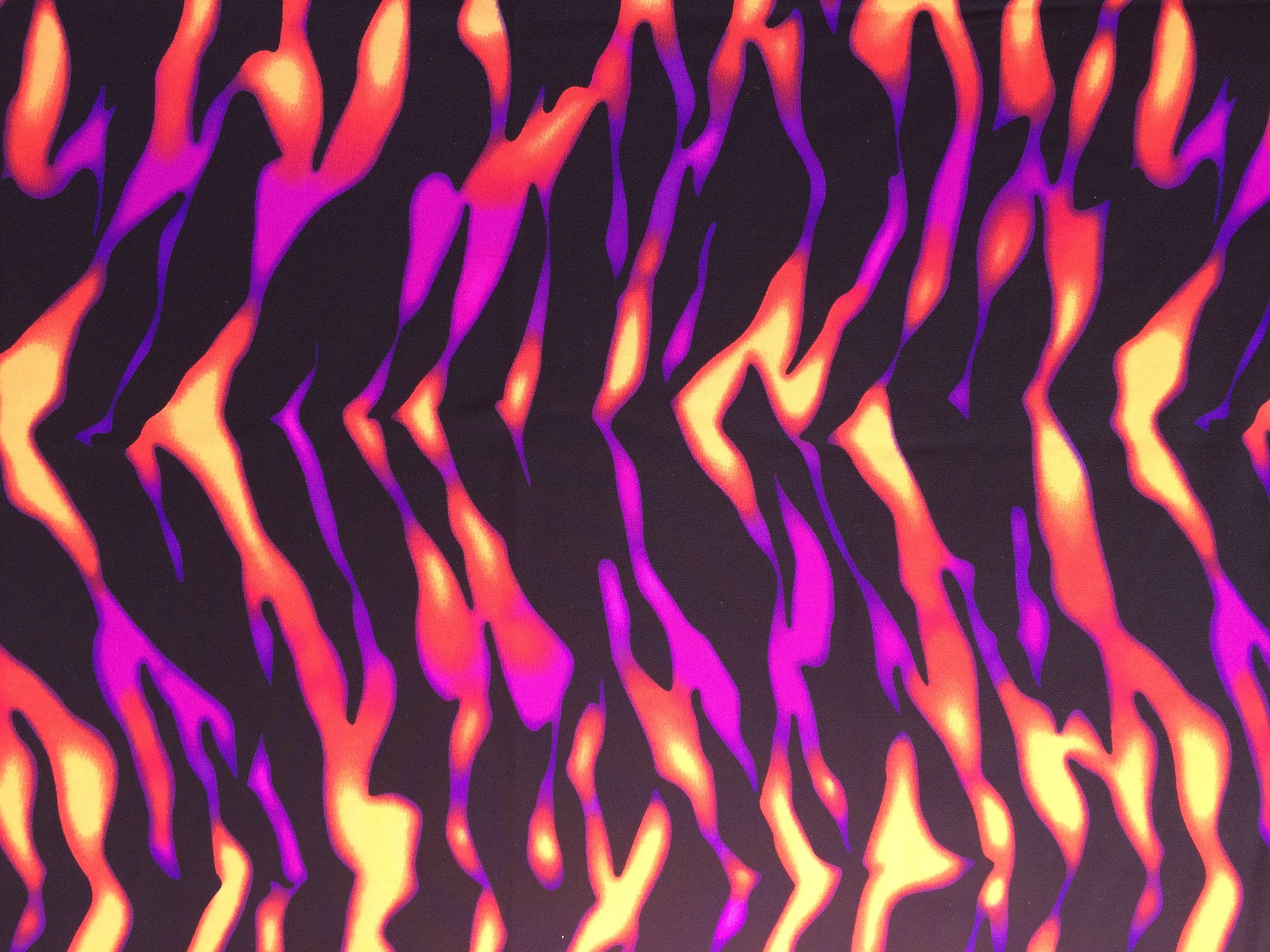 Flame Print Hat- Blue/Green or Pink/Purple