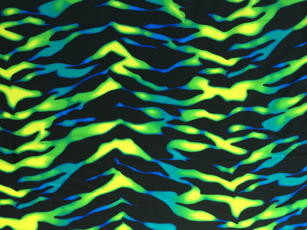 Flame Print Hat- Blue/Green or Pink/Purple