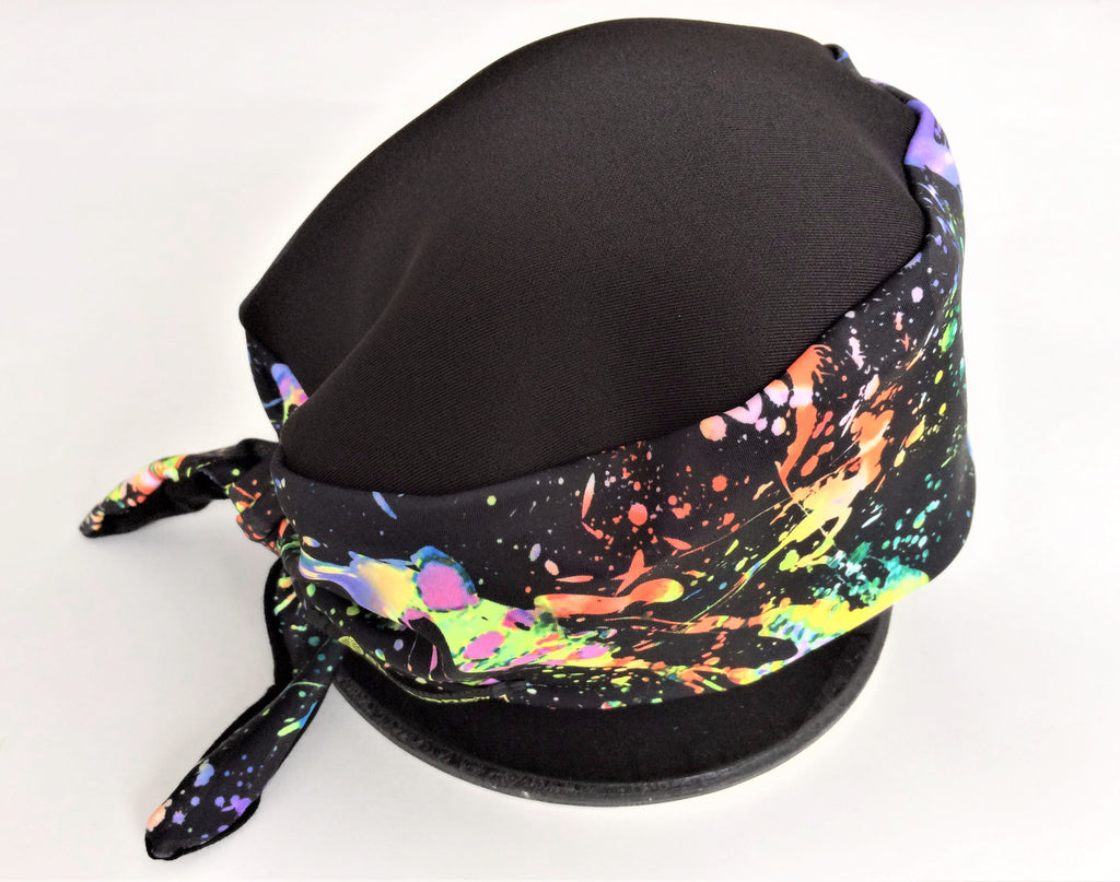 Paint Splatter tie-back hat