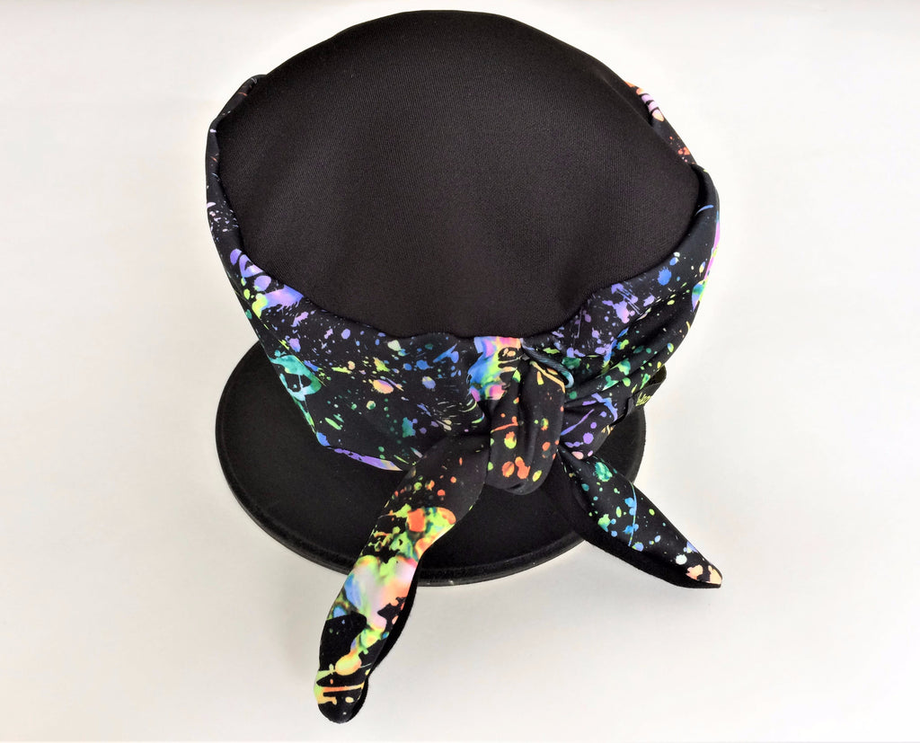 Paint Splatter tie-back hat