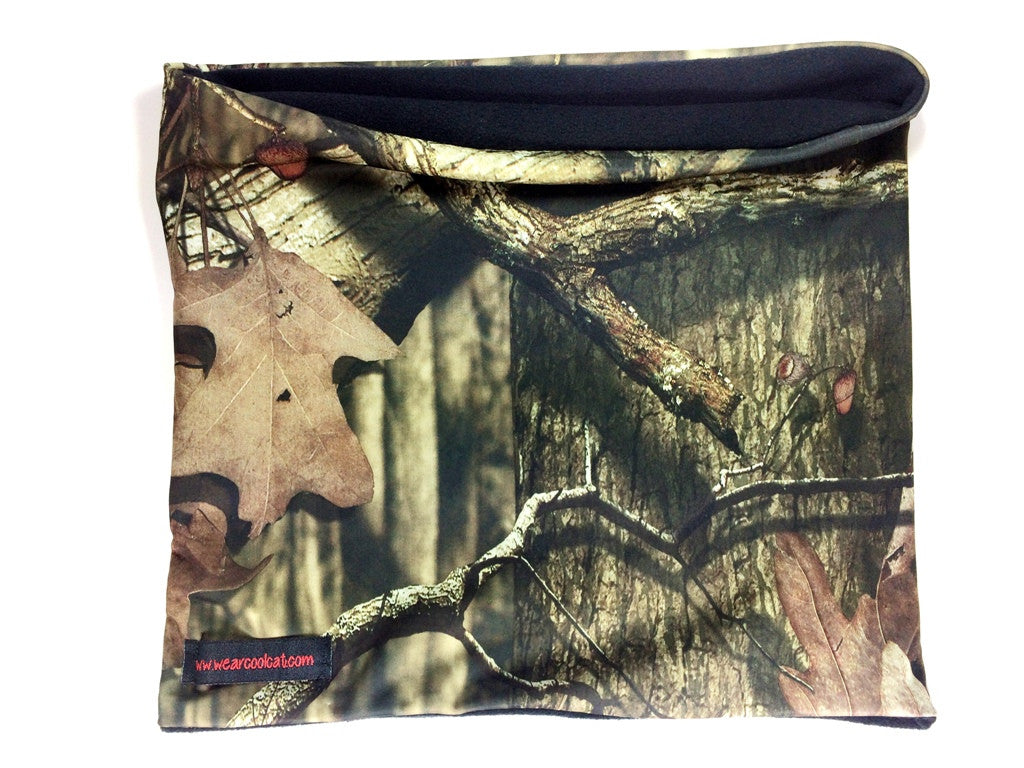 Camo Print Neck Warmers: Pink, Orange, Brown