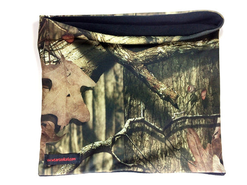 Camo Print Neck Warmers: Pink, Orange, Brown