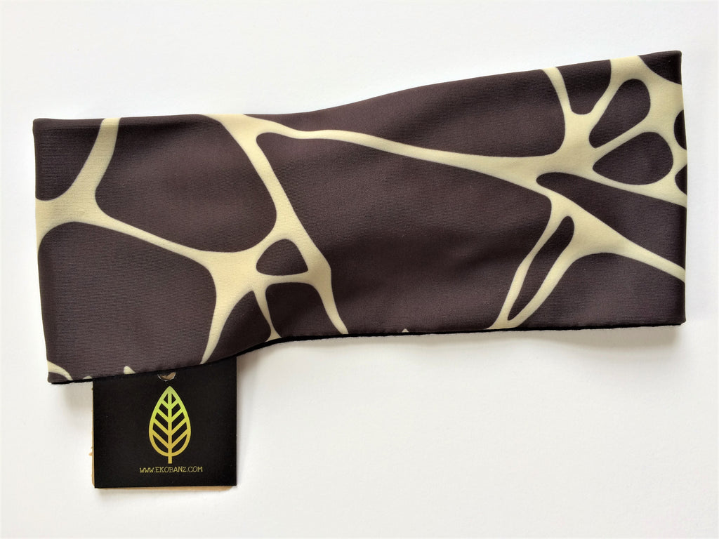 Brown/Beige Printed Headband