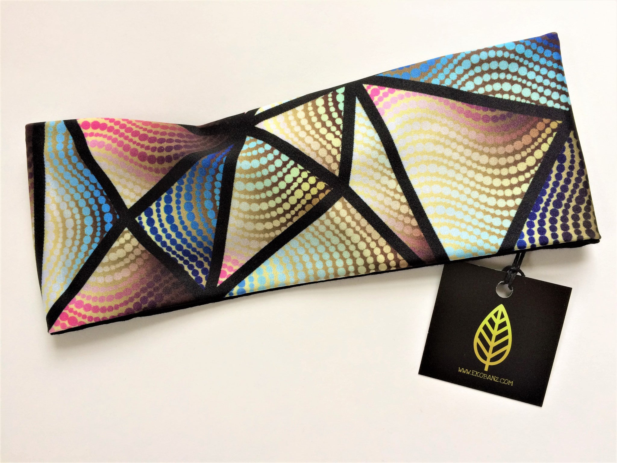 Fractured Gold Print Headband