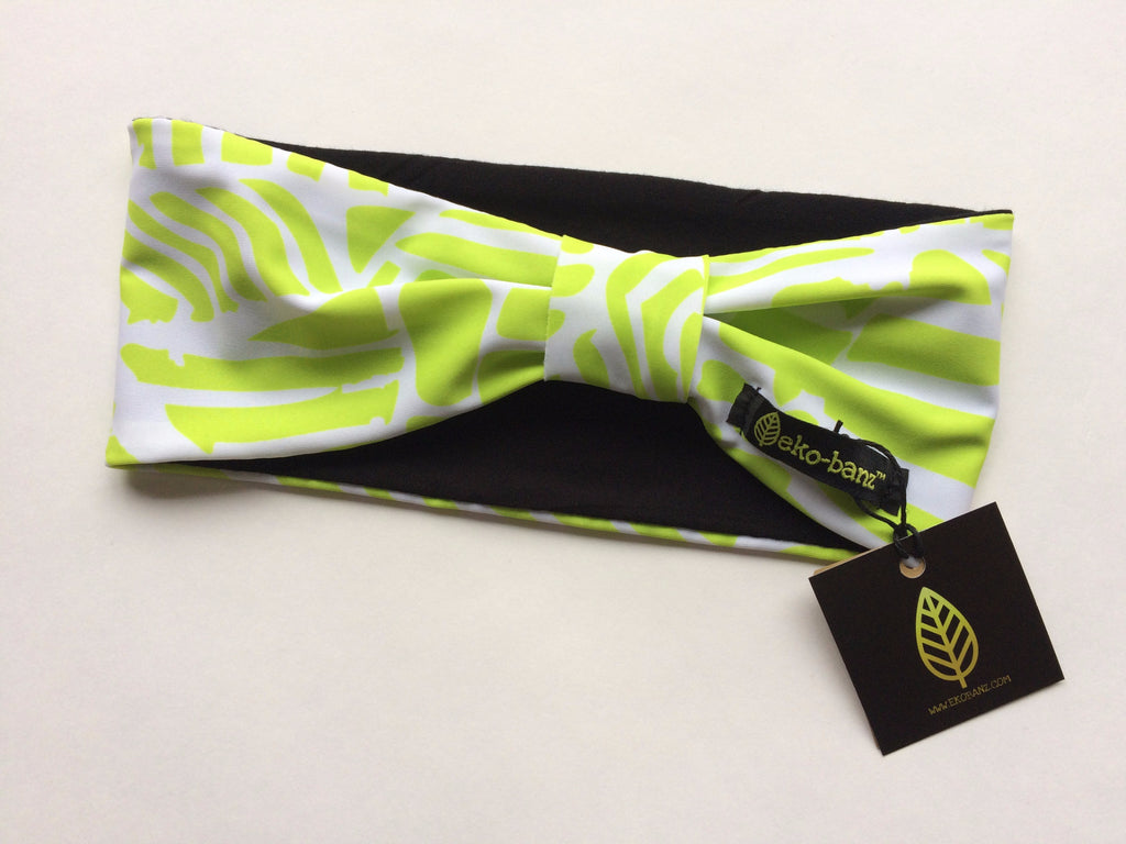 Geo Lime Print Headband