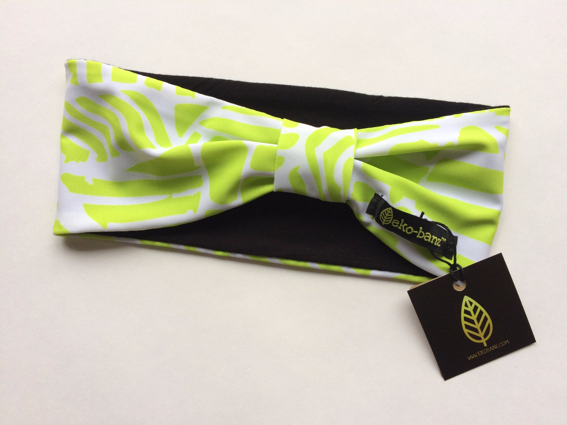 Geo Lime Print Headband