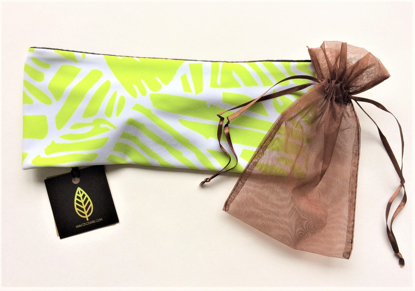 Geo Lime Print Headband