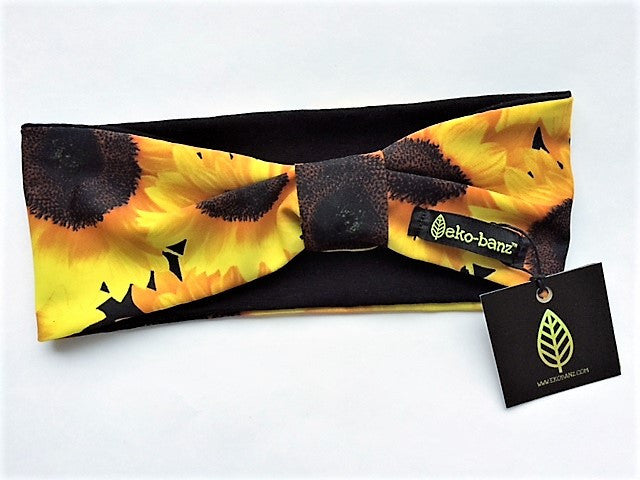 Sunflower Print Headband